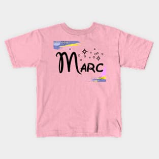 marc text logo my name t-shirt Kids T-Shirt